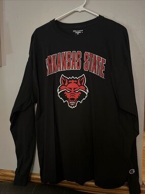 Champion Arkansas State Long Sleeve Tee - Black & Red
